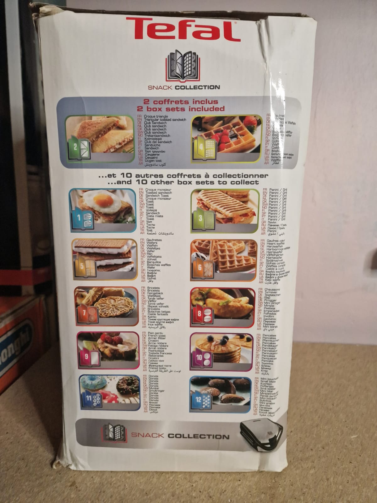 Tefal Snack Collection Antihaftbeschichtete 12 Platten