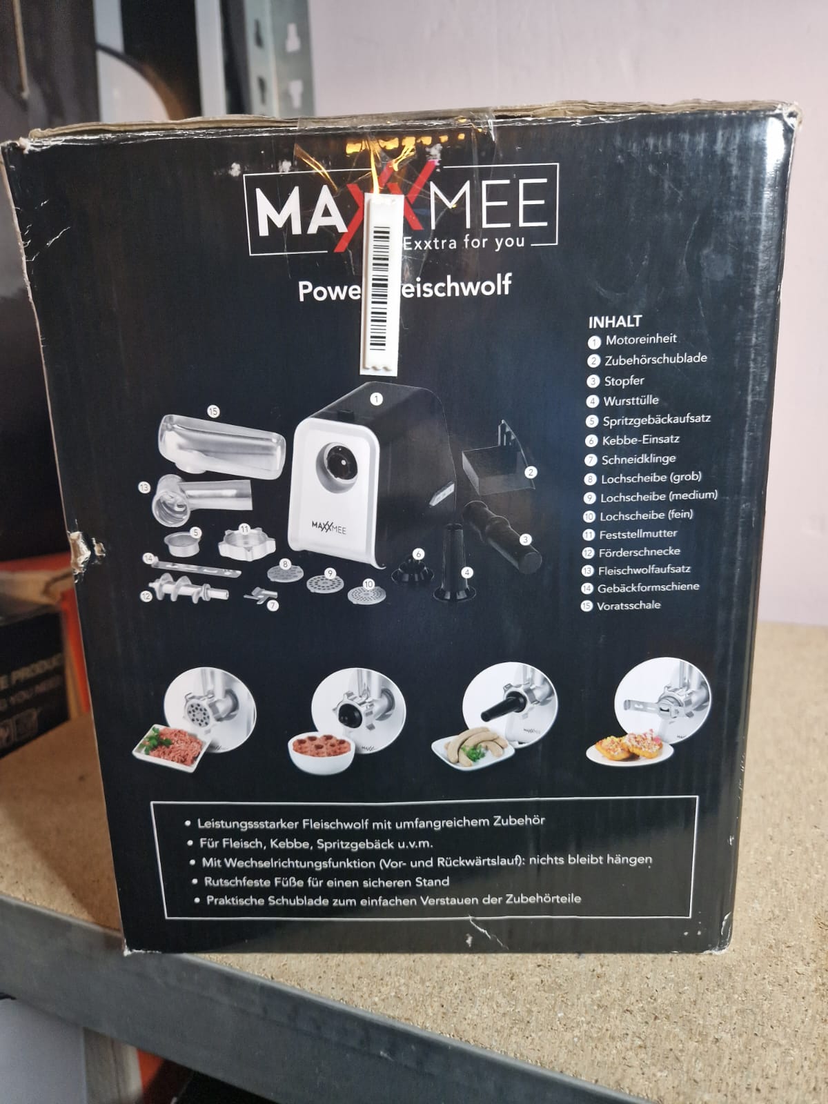 Maxxmee Fleischwolf 1600W