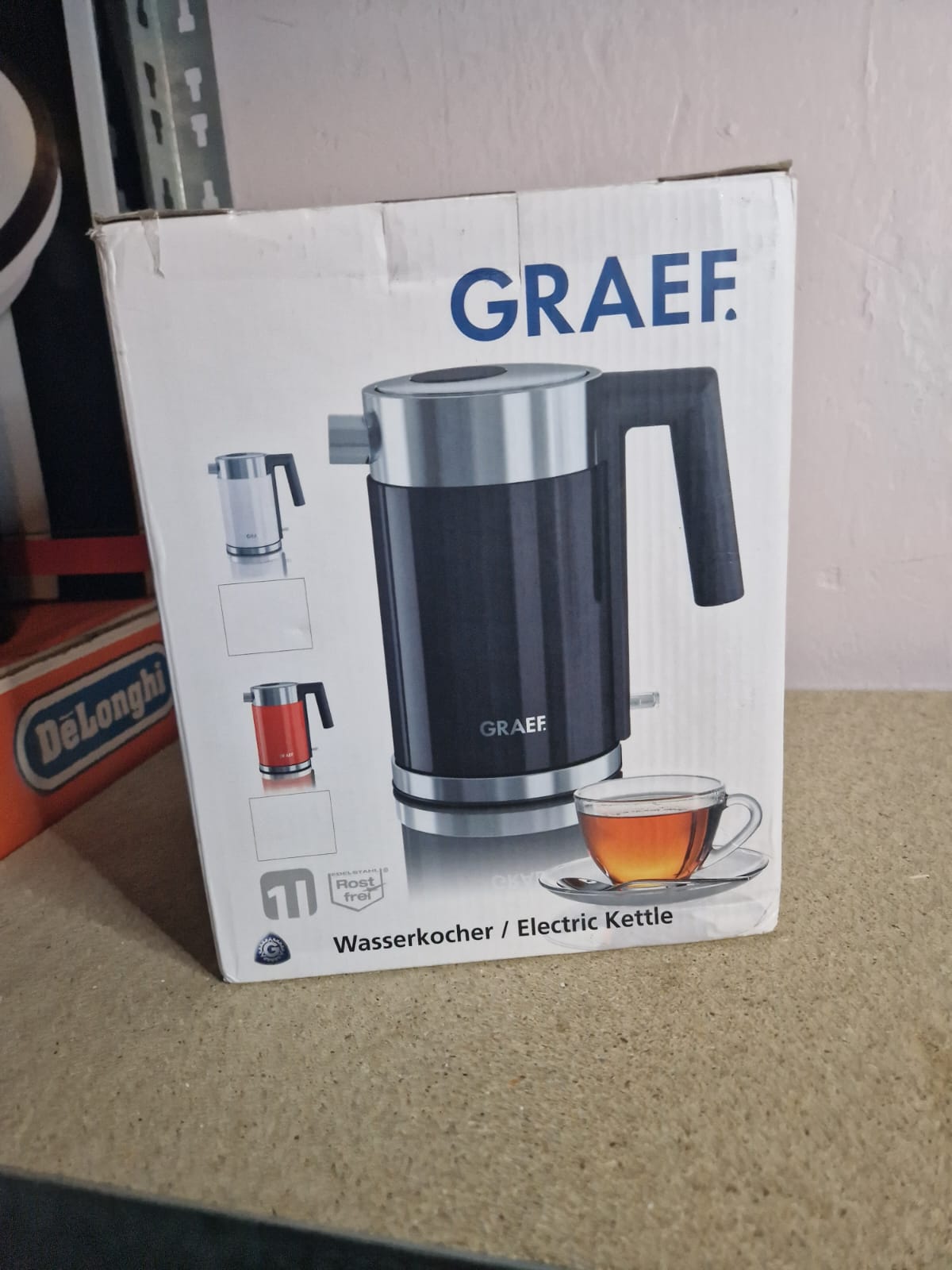 GRAEF Edelstahl Wasserkocher WK 402 1 L