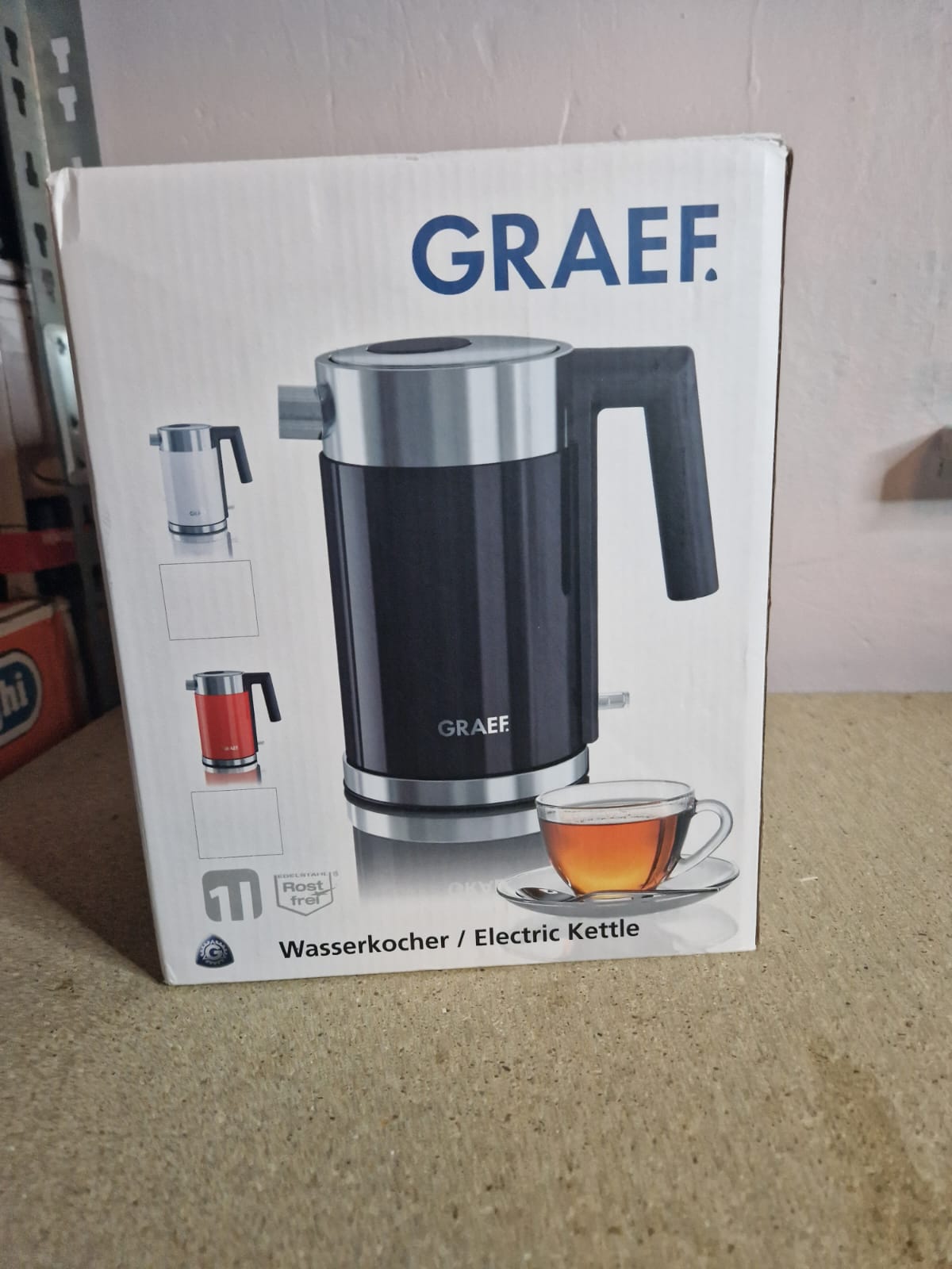 GRAEF Edelstahl Wasserkocher WK 402 1 L