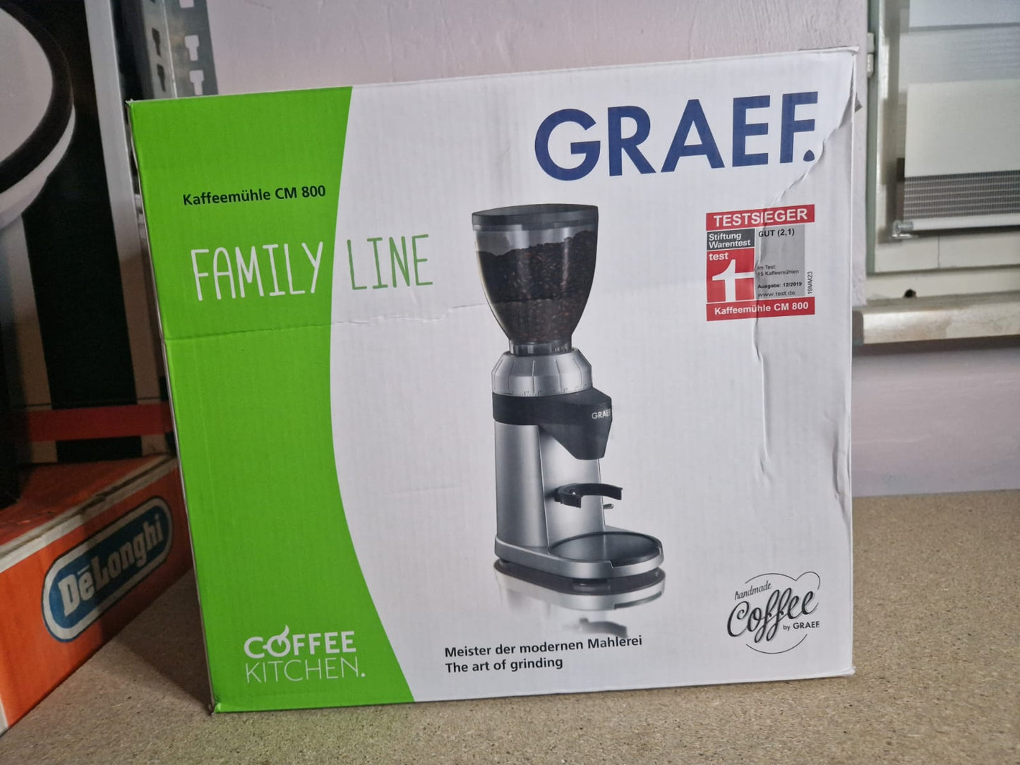 Graef Kaffeemühle CM 800 128W Silber "Testsieger"