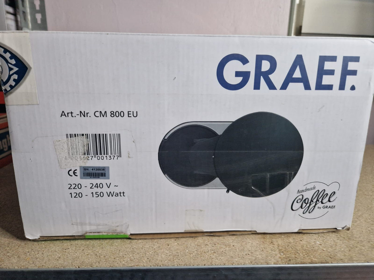 Graef Kaffeemühle CM 800 128W Silber "Testsieger"