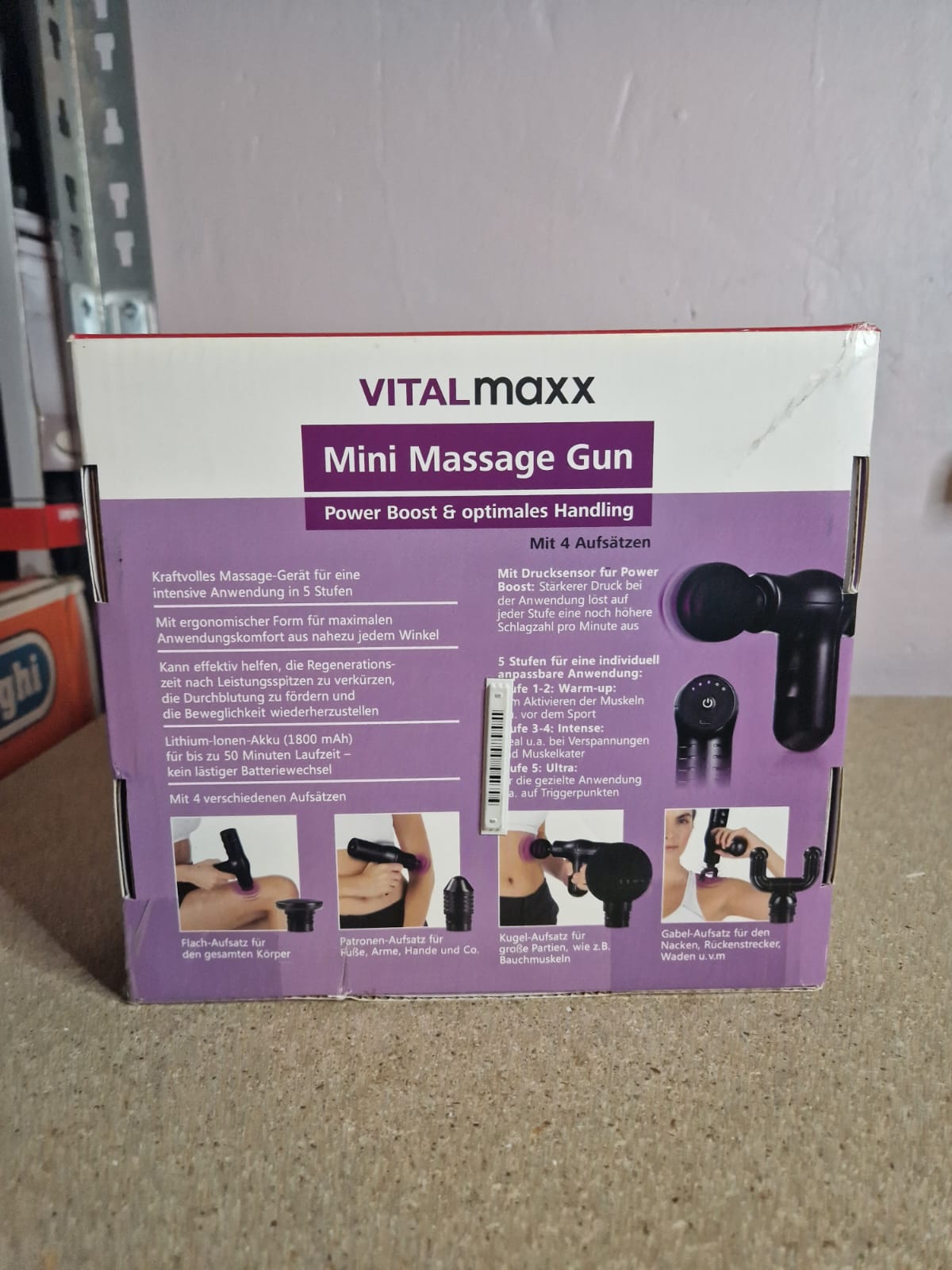 VITALmaxx Mini-Massage Gun - Schwarz