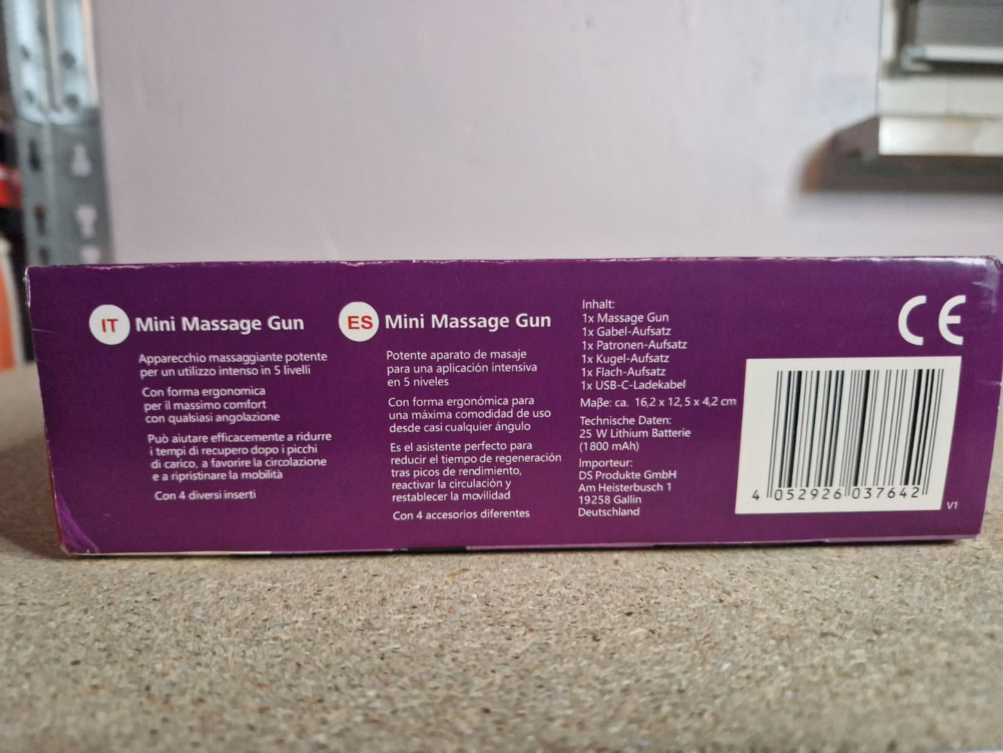VITALmaxx Mini-Massage Gun - Schwarz