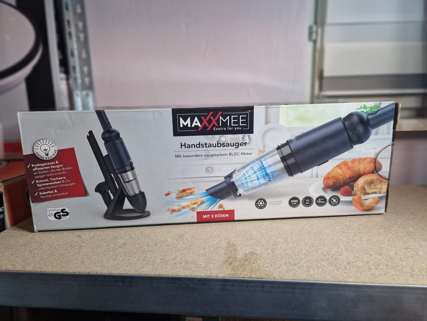 Staubsauger MAXXMEE Akku-Handstaubsauger Akku - kabellos - beutellos