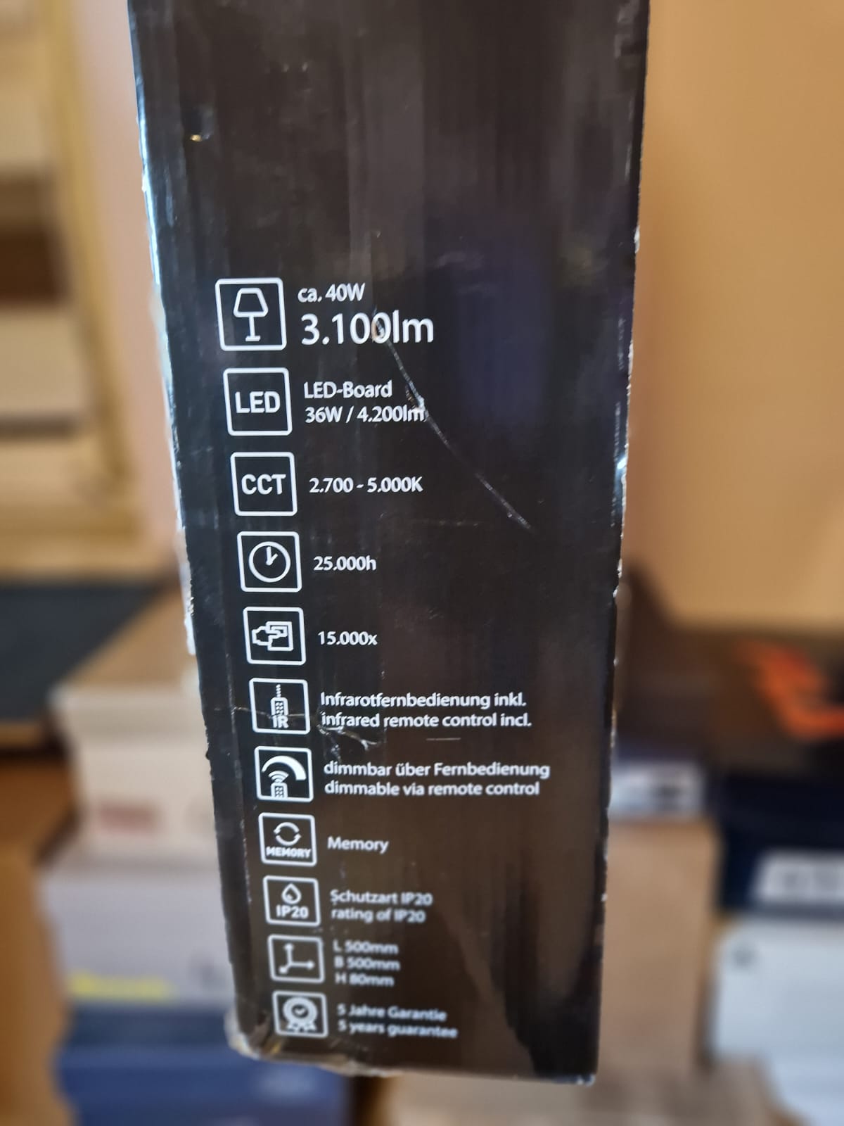 Leuchten Direkt LED Deckenleuchte & Fernbedienung