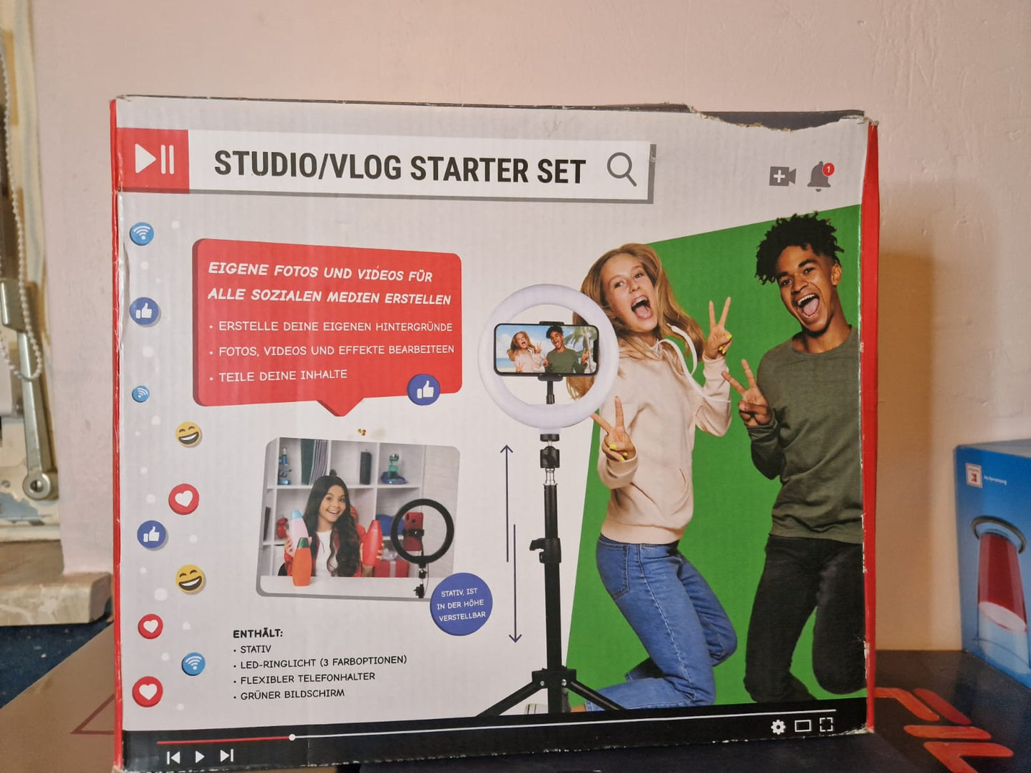 LED Ringlicht Ringleuchte Studio/Vlog Starter Set