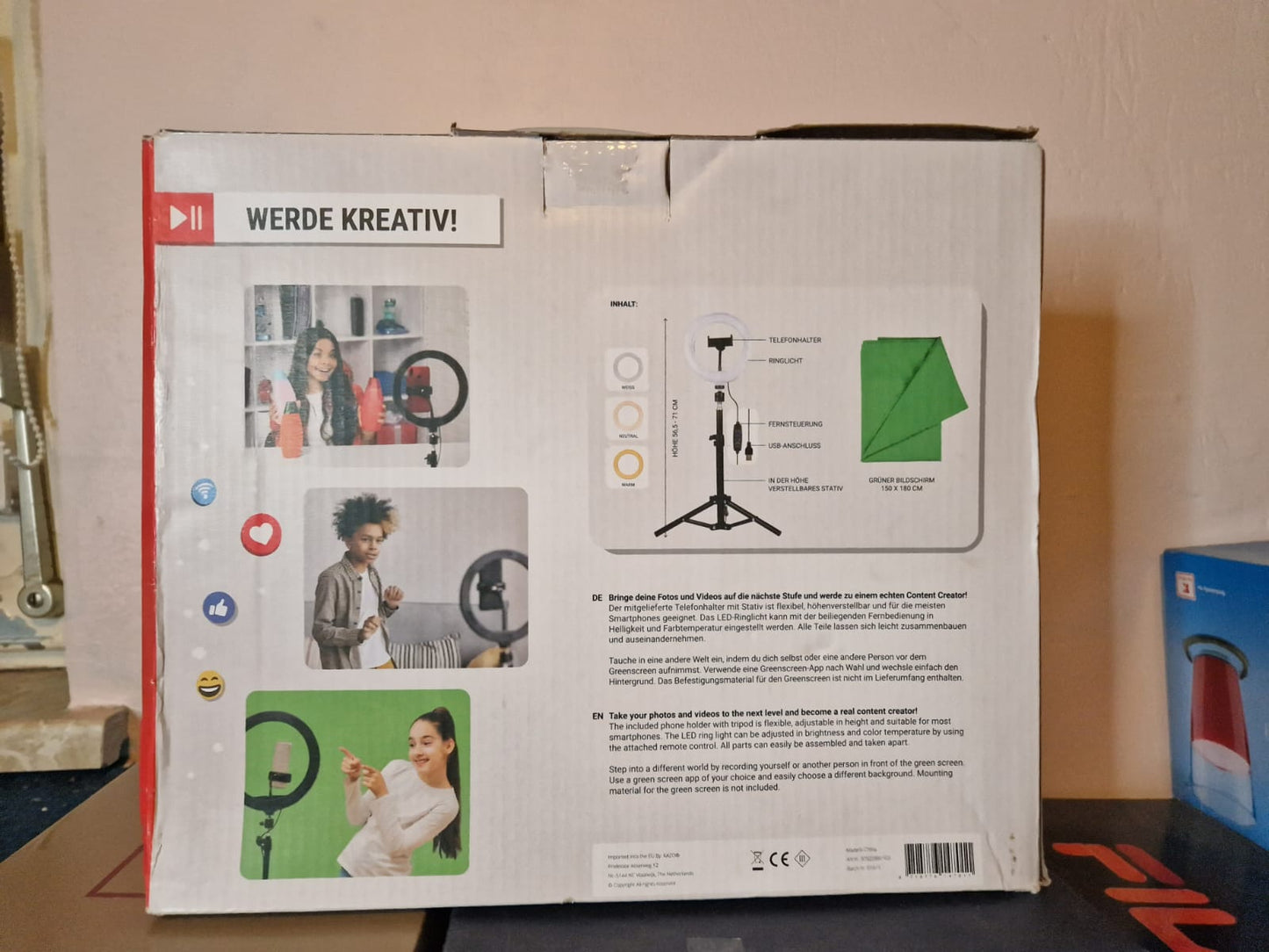 LED Ringlicht Ringleuchte Studio/Vlog Starter Set