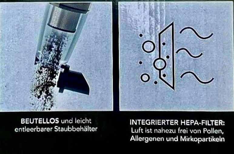 Staubsauger MAXXMEE Akku-Handstaubsauger Akku - kabellos - beutellos