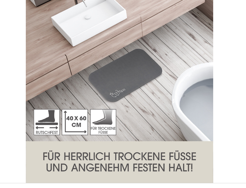 EASYmaxx- Extra saugfähige Badematte rutschfest