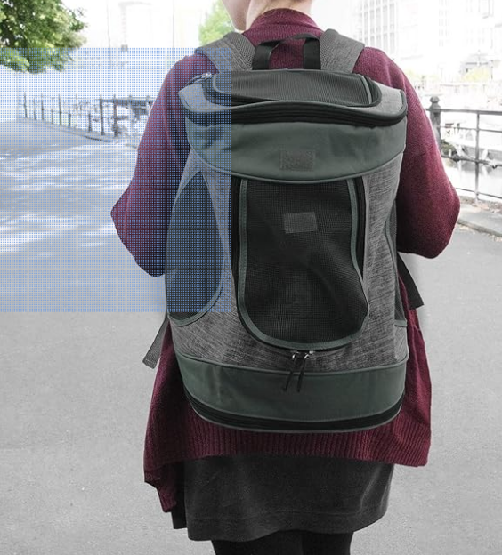 Navaris Rucksack für Hund Katze gepolstert - Hunderucksack Katzenrucksack