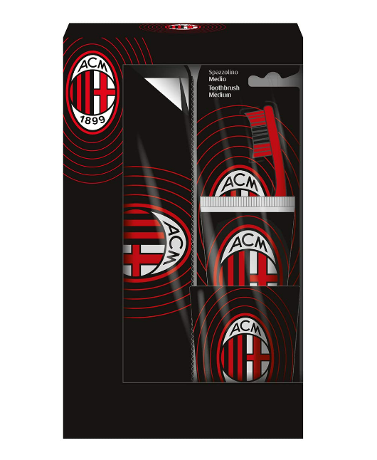 AC Milan Geschenkset zur Mundhygiene ORAL KIT MILAN