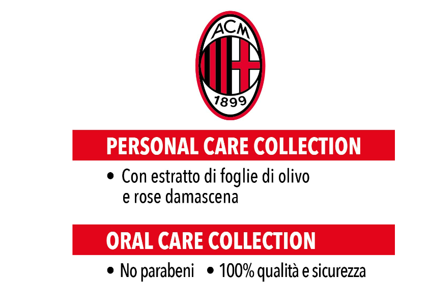 AC Milan Geschenkset zur Mundhygiene ORAL KIT MILAN