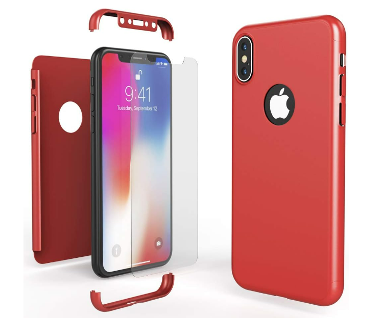 NALIA 360° Handyhülle kompatibel mit iPhone X XS