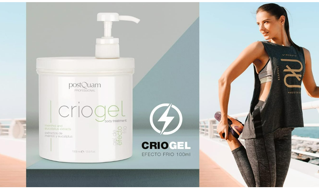 PostQuam - Criogel | Anti Cellulite Gel mit Kühleffekt für Müde Beine -1000ml