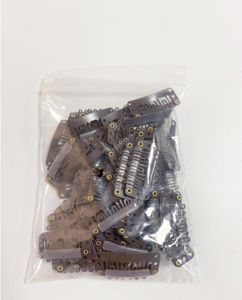Haarverlängerung Clips Perückenclips U Form Haar Extensions Klips 60 Stück Braun