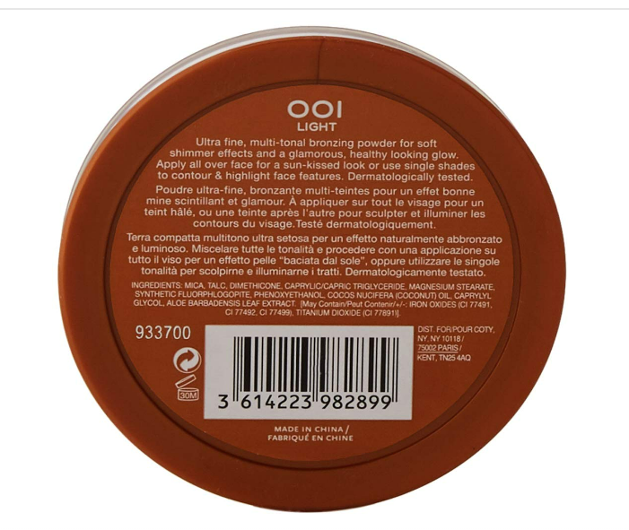 Rimmel Nummer 001 Radiance Brick Bronzer 12g