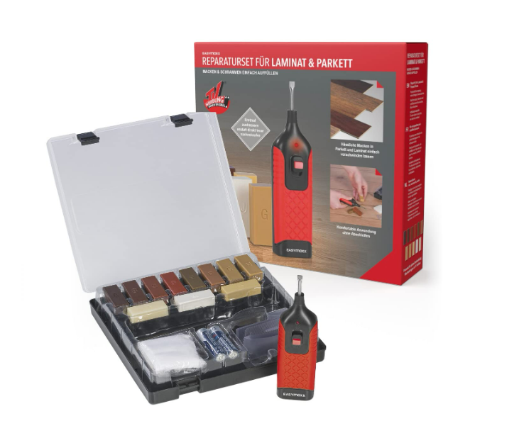EASYmaxx Reparatur-Set Repair Kit Laminat und Parkett - 19-tlg.