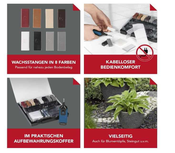 EASYmaxx Reparatur-Set Fliesen & Steinböden 16tlg.