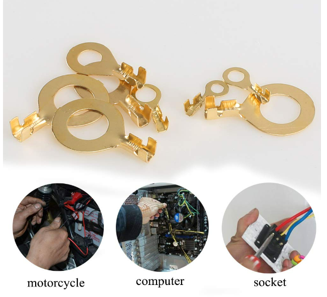 Ringkabelschuhe 150er Set Messing M10 M8 M6 M5 M4 M3