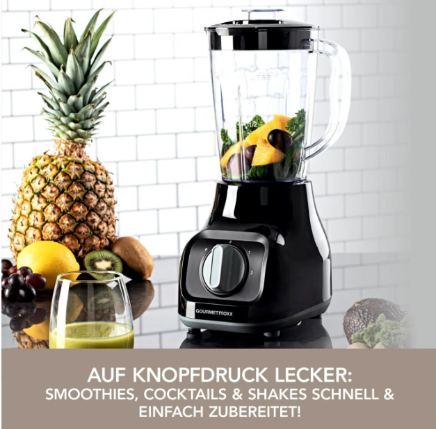 GOURMETMAXX Standmixer 350W - Black