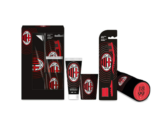 AC Milan Geschenkset zur Mundhygiene ORAL KIT MILAN